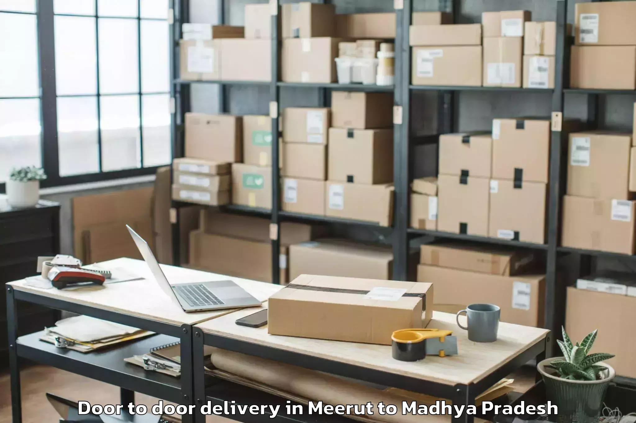 Reliable Meerut to Berasia Door To Door Delivery